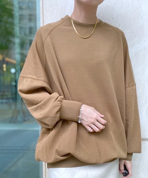 RIVE DROITE（リヴドロワ）の「ハイツイストオーバーカットソー（Tシャツ/カットソー・レディース・ブラウン/ブラック/オフホワイト・FREE）」の4枚目の写真