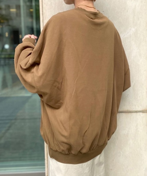 RIVE DROITE（リヴドロワ）の「ハイツイストオーバーカットソー（Tシャツ/カットソー・レディース・ブラウン/ブラック/オフホワイト・FREE）」の7枚目の写真