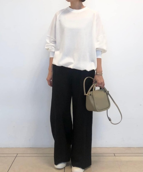 RIVE DROITE（リヴドロワ）の「ハイツイストオーバーカットソー（Tシャツ/カットソー・レディース・ブラウン/ブラック/オフホワイト・FREE）」の11枚目の写真