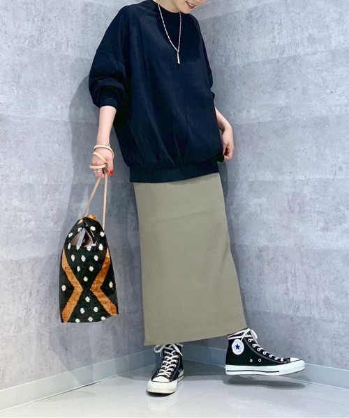 RIVE DROITE（リヴドロワ）の「ハイツイストオーバーカットソー（Tシャツ/カットソー・レディース・ブラウン/ブラック/オフホワイト・FREE）」の16枚目の写真