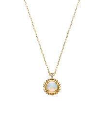 ノワ・イリゼ　K10イエローゴールド　オパールネックレス