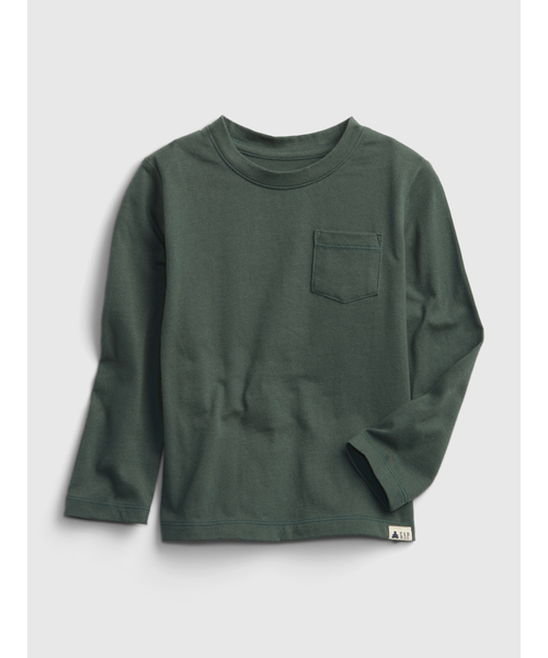 GAP（ギャップ）の「オーガニックコットン ミックス＆マッチ Tシャツ (幼児)（Tシャツ/カットソー・キッズ・ブルー/モスグリーン/ネイビー/ホワイト/ライトグレー/ブルー系その他/ベージュ/ブルー系その他2/イエロー・2 YRS/5 YRS/18-24M/3 YRS/12-18 M/4 YRS/12-18M）」の4枚目の写真