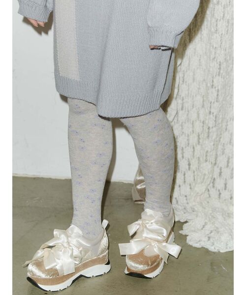 merry jenny（メリージェニー）の「floral tights（タイツ/ストッキング・レディース・ブラック/グレー・FREE）」の13枚目の写真