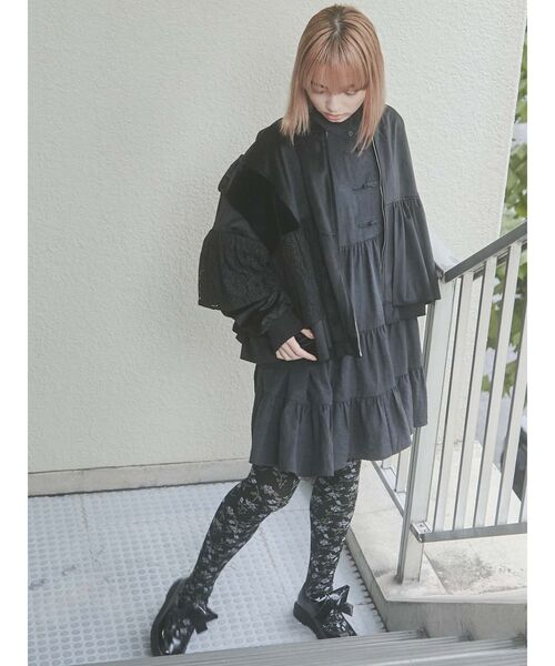 merry jenny（メリージェニー）の「floral tights（タイツ/ストッキング・レディース・ブラック/グレー・FREE）」の19枚目の写真