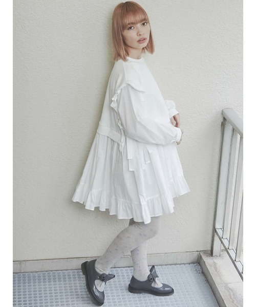 merry jenny（メリージェニー）の「floral tights（タイツ/ストッキング・レディース・ブラック/グレー・FREE）」の8枚目の写真