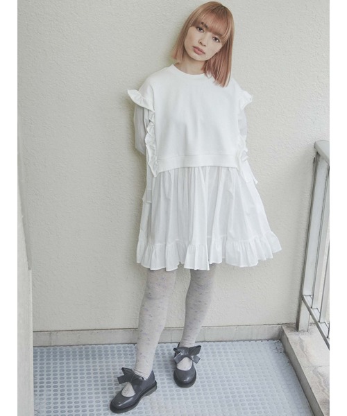 merry jenny（メリージェニー）の「floral tights（タイツ/ストッキング・レディース・ブラック/グレー・FREE）」の10枚目の写真