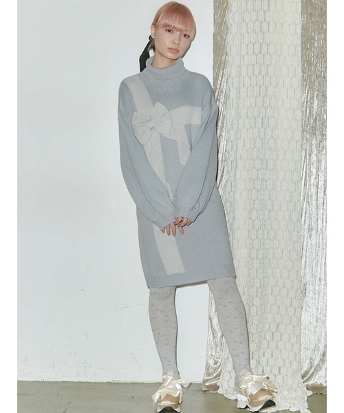 merry jenny（メリージェニー）の「floral tights（タイツ/ストッキング・レディース・ブラック/グレー・FREE）」の3枚目の写真