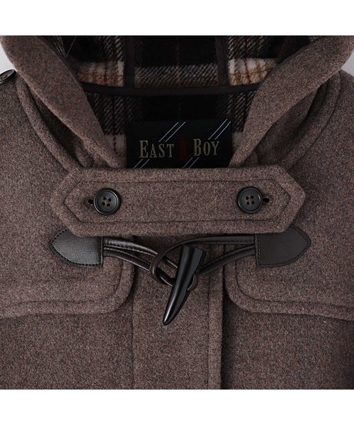 EASTBOY（イーストボーイ）の「ダッフルコート（ダブルフェィス/袖裏地・ジップ付）（ダッフルコート・キッズ・ネイビー/ライトブラウン/モカ/チャコール・11号/9号/7号）」の18枚目の写真
