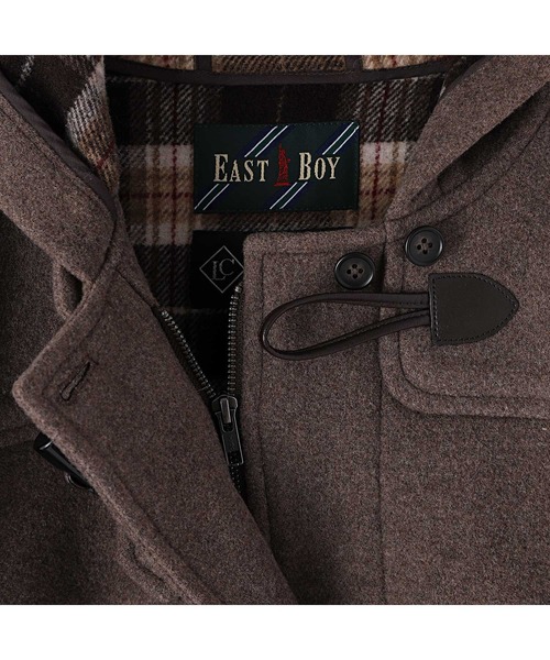 EASTBOY（イーストボーイ）の「ダッフルコート（ダブルフェィス/袖裏地・ジップ付）（ダッフルコート・キッズ・ネイビー/ライトブラウン/モカ/チャコール・11号/9号/7号）」の19枚目の写真
