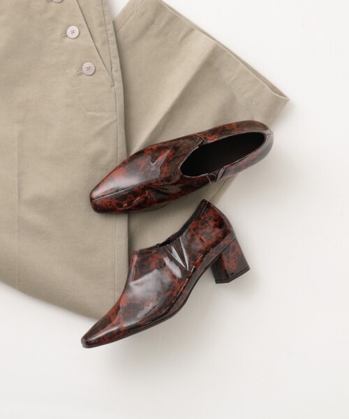 ESPERANZA（エスペランサ）の「【晴雨兼用】【KLC BY esp】スクエアエナメルブーティ（ブーツ・レディース・ガンメタ/ブラック系8/ブラウン系8・LL/S/M/L）」の14枚目の写真