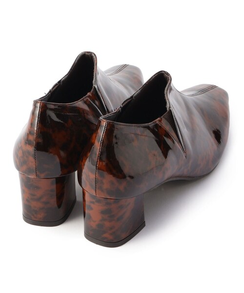 ESPERANZA（エスペランサ）の「【晴雨兼用】【KLC BY esp】スクエアエナメルブーティ（ブーツ・レディース・ガンメタ/ブラック系8/ブラウン系8・LL/S/M/L）」の6枚目の写真