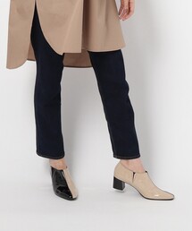 【晴雨兼用】【KLC BY esp】スクエアエナメルブーティ