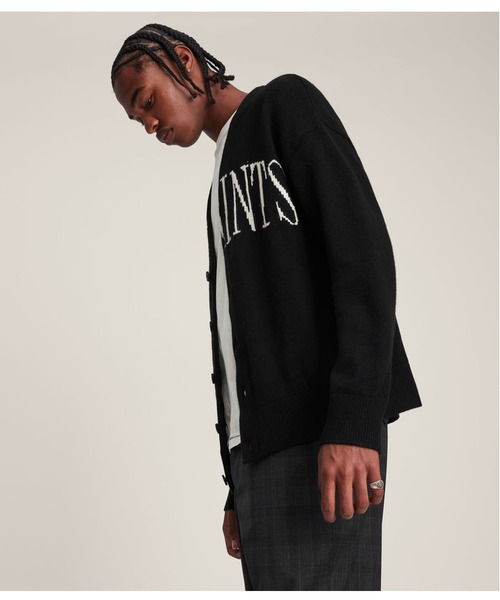 ALLSAINTS（オールセインツ）の「SPLIT SAINTS CARDIGA | SPLIT SAINTS カーディガン（カーディガン/ボレロ・メンズ・ブラック・M/XS/S/L）」の7枚目の写真