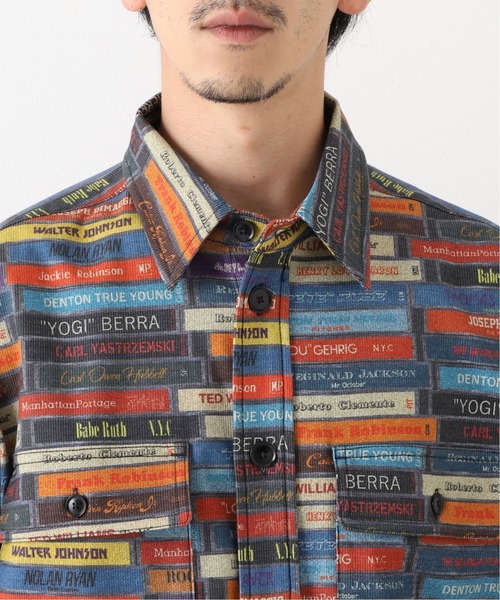Manhattan Portage（マンハッタンポーテージ）の「【Manhattan Portage / マンハッタン ポーテージ】 WOVEN ロングスリーブシャツ（シャツ/ブラウス・メンズ・ボルドー/ブルー・MEDIUM/LARGE）」の11枚目の写真