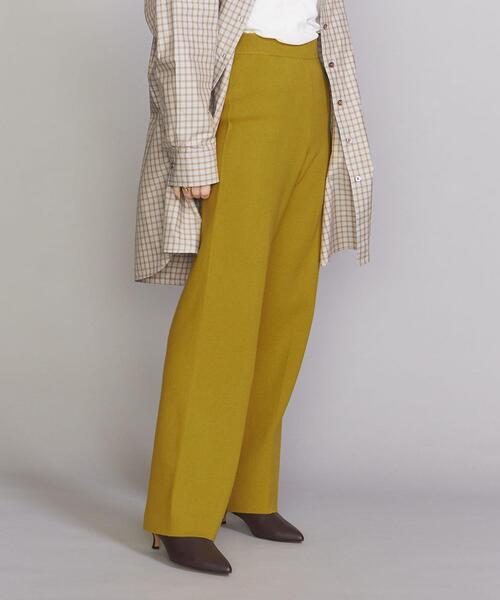 BEAUTY&YOUTH UNITED ARROWS（ビューティーアンドユースユナイテッドアローズ）の「BY ニット パンツ -ウォッシャブル-◆（その他パンツ・レディース・ブラック/イエロー/モカ・M/S）」の3枚目の写真