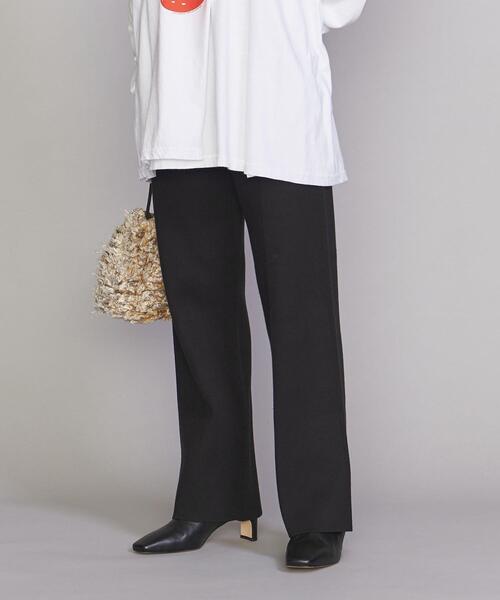 BEAUTY&YOUTH UNITED ARROWS（ビューティーアンドユースユナイテッドアローズ）の「BY ニット パンツ -ウォッシャブル-◆（その他パンツ・レディース・ブラック/イエロー/モカ・M/S）」の9枚目の写真