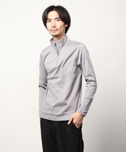 BANANA REPUBLIC ハーフジップ ボーダー 青色 - メルカリ
