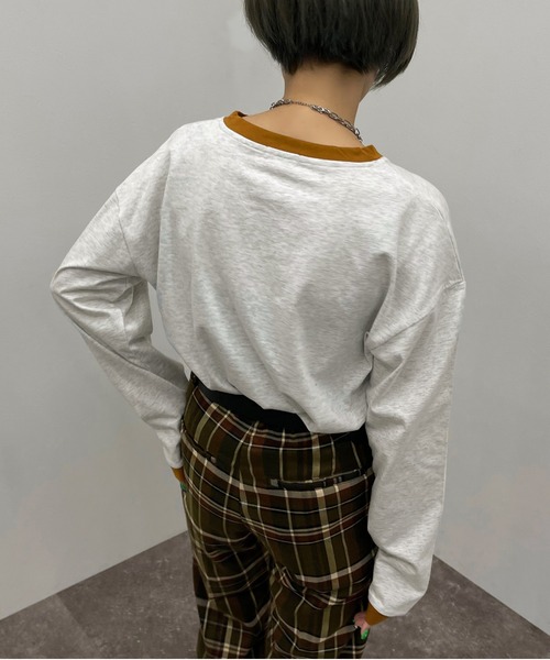 apres jour mignon(アプレジュールミニョン)の「リンガーロンT【ZOZOTOWN限定アイテム】(Tシャツ/カットソー・レディース・ボルドー/マスタード/グリーン系その他・X-LARGE/フリー)」の21枚目の写真