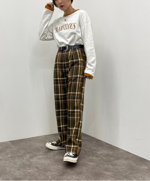 apres jour mignon(アプレジュールミニョン)の「リンガーロンT【ZOZOTOWN限定アイテム】(Tシャツ/カットソー・レディース・ボルドー/マスタード/グリーン系その他・X-LARGE/フリー)」の18枚目の写真