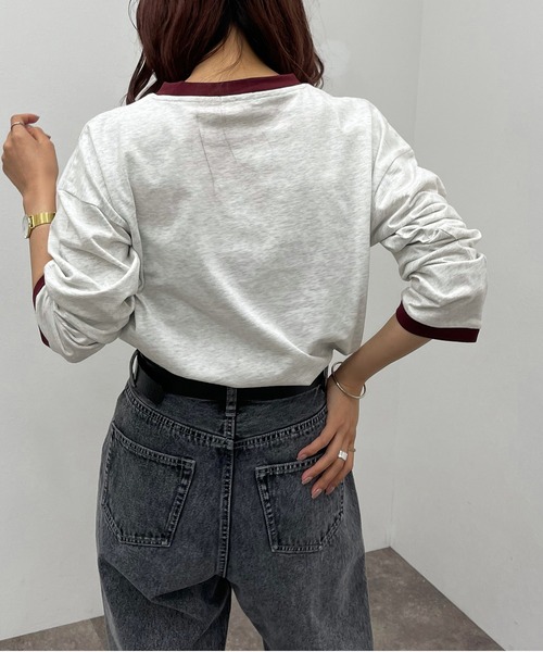 apres jour mignon(アプレジュールミニョン)の「リンガーロンT【ZOZOTOWN限定アイテム】(Tシャツ/カットソー・レディース・ボルドー/マスタード/グリーン系その他・X-LARGE/フリー)」の16枚目の写真