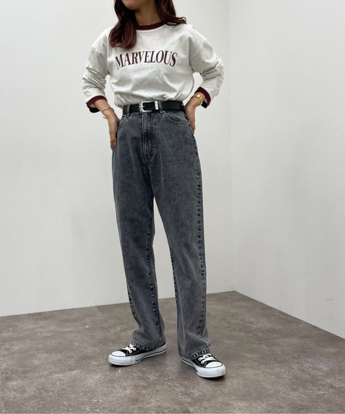 apres jour mignon(アプレジュールミニョン)の「リンガーロンT【ZOZOTOWN限定アイテム】(Tシャツ/カットソー・レディース・ボルドー/マスタード/グリーン系その他・X-LARGE/フリー)」の22枚目の写真