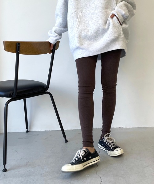 CANAL JEAN(キャナルジーン)の「El mar(エルマール) あったかレギンス(レギンス/スパッツ・レディース・ブラック/ブラウン/グレー/オートミール/チャコールグレー・ONE SIZE)」の4枚目の写真