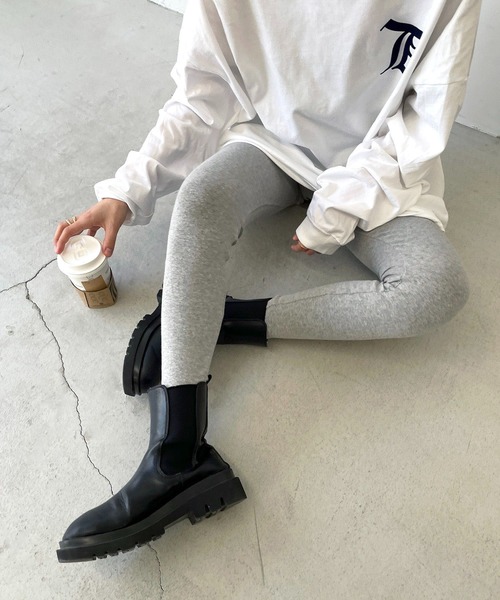 CANAL JEAN(キャナルジーン)の「El mar(エルマール) あったかレギンス(レギンス/スパッツ・レディース・ブラック/ブラウン/グレー/オートミール/チャコールグレー・ONE SIZE)」の3枚目の写真