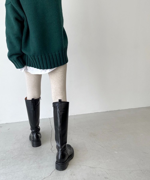 CANAL JEAN(キャナルジーン)の「El mar(エルマール) あったかレギンス(レギンス/スパッツ・レディース・ブラック/ブラウン/グレー/オートミール/チャコールグレー・ONE SIZE)」の14枚目の写真