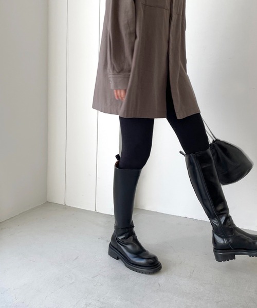 CANAL JEAN(キャナルジーン)の「El mar(エルマール) あったかレギンス(レギンス/スパッツ・レディース・ブラック/ブラウン/グレー/オートミール/チャコールグレー・ONE SIZE)」の6枚目の写真