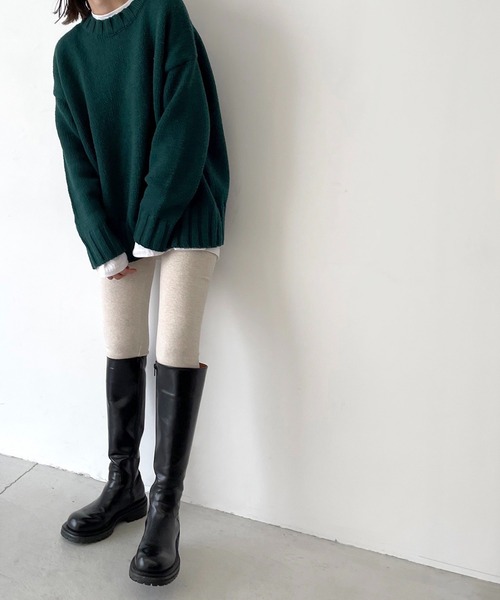 CANAL JEAN(キャナルジーン)の「El mar(エルマール) あったかレギンス(レギンス/スパッツ・レディース・ブラック/ブラウン/グレー/オートミール/チャコールグレー・ONE SIZE)」の13枚目の写真