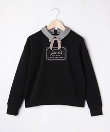 pom ponette junior（ポンポネットジュニア）の「【別注】衿・リボンつきトレーナー（スウェット・キッズ）」
