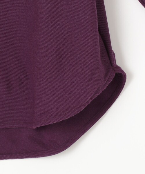 J.PRESS YORK STREET(ジェイプレスヨークストリート)の「【WOMEN】ウールジャージー Tシャツ(Tシャツ/カットソー・レディース・ブラック系/アイボリー系/パープル系・F)」の7枚目の写真