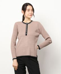 Te chichi | 前釦アソートリブニット(ニット/セーター)