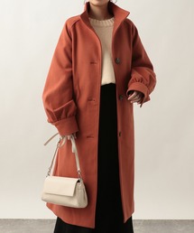 Heather | WOOLLYTECHスタンドカラーコート 255591(ステンカラーコート)