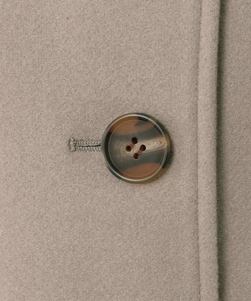 Heather（ヘザー）の「WOOLLYTECHスタンドカラーコート　255591（ステンカラーコート・レディース・ベージュ/ブラック/オレンジ/チャコールグレー・FREE）」の11枚目の写真