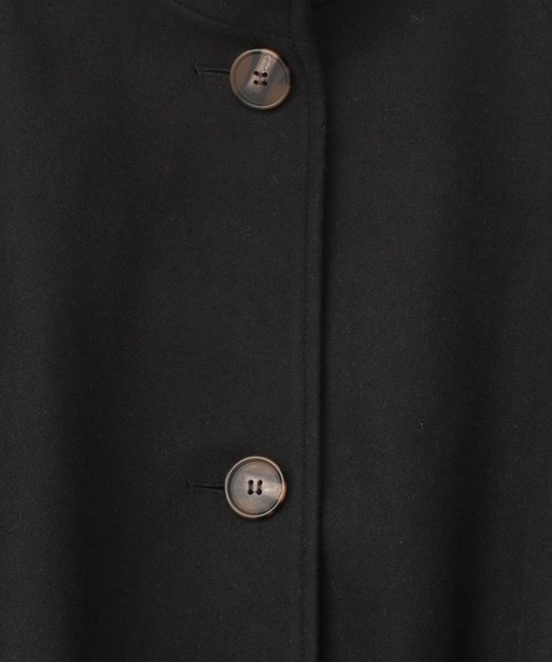 Heather（ヘザー）の「WOOLLYTECHスタンドカラーコート　255591（ステンカラーコート・レディース・ベージュ/ブラック/オレンジ/チャコールグレー・FREE）」の22枚目の写真