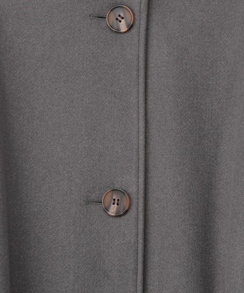 Heather（ヘザー）の「WOOLLYTECHスタンドカラーコート　255591（ステンカラーコート・レディース・ベージュ/ブラック/オレンジ/チャコールグレー・FREE）」の21枚目の写真