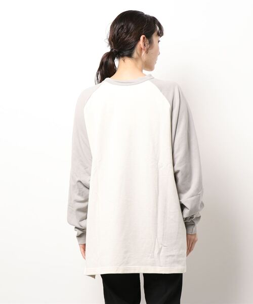 OLD BETTY'S（オールドベティーズ）の「Big Baseball T-shirts（Tシャツ/カットソー・レディース・ネイビー/グレー/ライトカーキ/マスタード・FREE）」の5枚目の写真