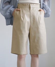 フェイクレザーハーフパンツ