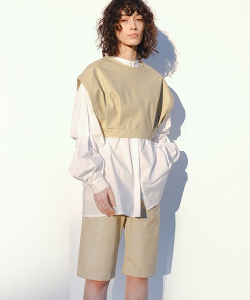 medium ミディアム　フェイクレザーハーフパンツ select MOCA（セレクトモカ）の「フェイクレザーハーフパンツ