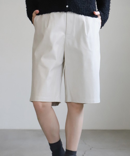 セール】フェイクレザーハーフパンツ（その他パンツ）｜select MOCA