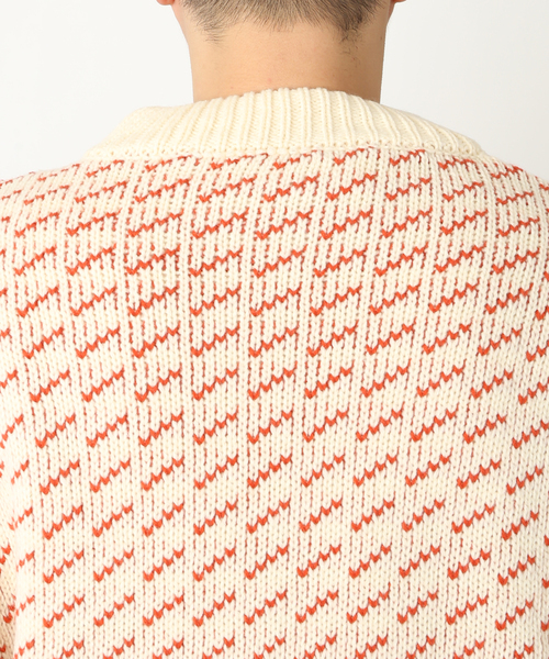 JOURNAL STANDARD relume（ジャーナルスタンダード　レリューム）の「《追加》オーバーサイズ バーズアイ ウォッシャブルニット（ニット/セーター・メンズ・ネイビー/グレー/グリーン/ナチュラル・MEDIUM/LARGE）」の15枚目の写真