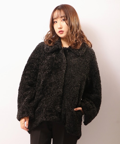 Abanico カールテディ フェイクファー ブルゾン