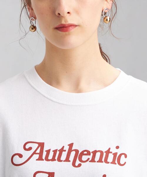 Russell Athletic（ラッセルアスレティック）の「【別注】＜RUSSELL ATHLETIC＞ プリント ロングスリーブ Tシャツ（Tシャツ/カットソー・レディース・ブラック/グレー/オフホワイト・FREE）」の10枚目の写真