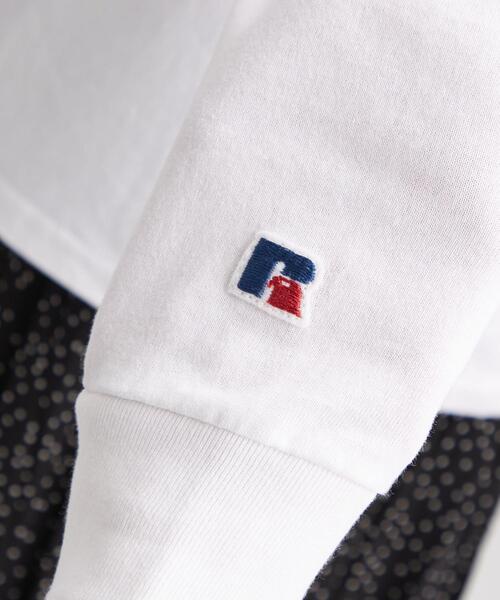 Russell Athletic（ラッセルアスレティック）の「【別注】＜RUSSELL ATHLETIC＞ プリント ロングスリーブ Tシャツ（Tシャツ/カットソー・レディース・ブラック/グレー/オフホワイト・FREE）」の14枚目の写真