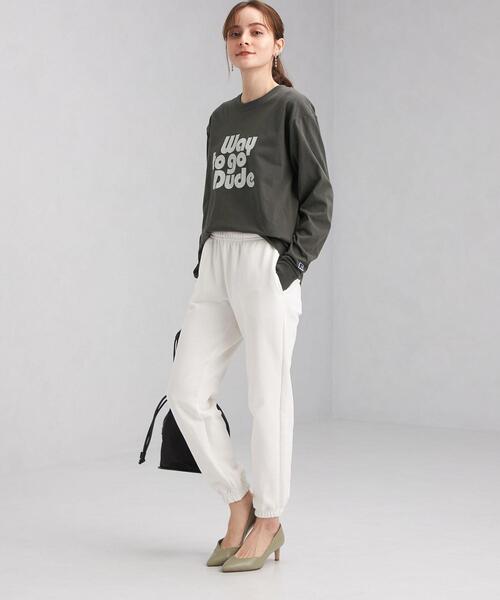 Russell Athletic（ラッセルアスレティック）の「【別注】＜RUSSELL ATHLETIC＞ プリント ロングスリーブ Tシャツ（Tシャツ/カットソー・レディース・ブラック/グレー/オフホワイト・FREE）」の18枚目の写真