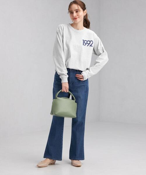 Russell Athletic（ラッセルアスレティック）の「【別注】＜RUSSELL ATHLETIC＞ プリント ロングスリーブ Tシャツ（Tシャツ/カットソー・レディース・ブラック/グレー/オフホワイト・FREE）」の20枚目の写真