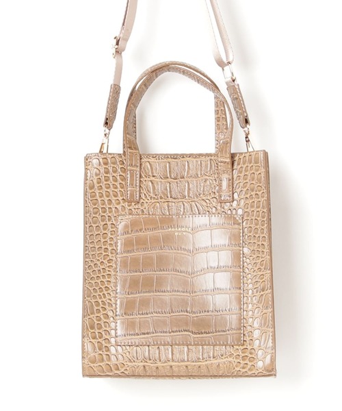 E.TOKYO（イートーキョー）の「E.TOKYO /縦長2WAYバッグ (160121)（ショルダーバッグ・レディース・ブラック/ベージュ/ブラウン/ピンク/ブルー/グリーン/アイボリー/ブラック系その他/グレー系その他/ブラウン系その他/ベージュ系その他/パイソン/ブラック系その他2/ベージュ系その他2/アイボリー系1/アイボリー系2/グレー・FREE）」の10枚目の写真