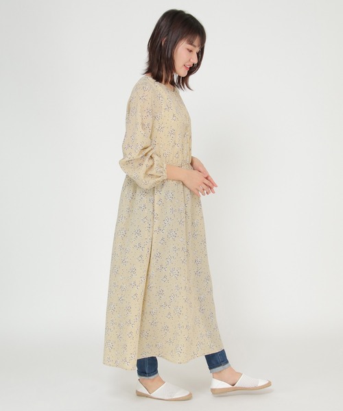 ikka(イッカ)の「小花柄プリントワンピース(ワンピース・レディース・ミント/レモンイエロー・M/L)」の6枚目の写真
