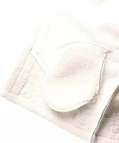 THISIS(ディスイズ)の「ビッグサイズ PUボンディング B-3ジャケット(ムートンコート・レディース・ブラック/グレー/ブラック系その他・MEDIUM/LARGE/X-LARGE)」の5枚目の写真